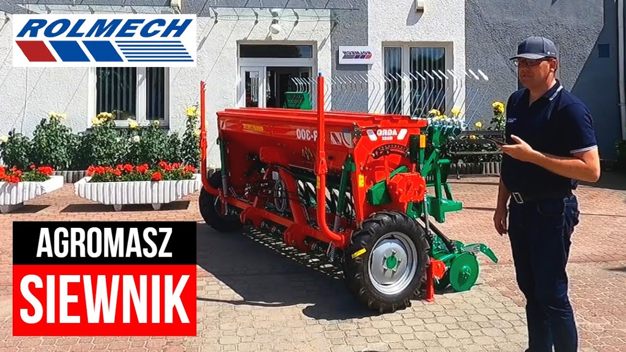Porządny siewnik zbożowy AGROMASZ | ROLMECH