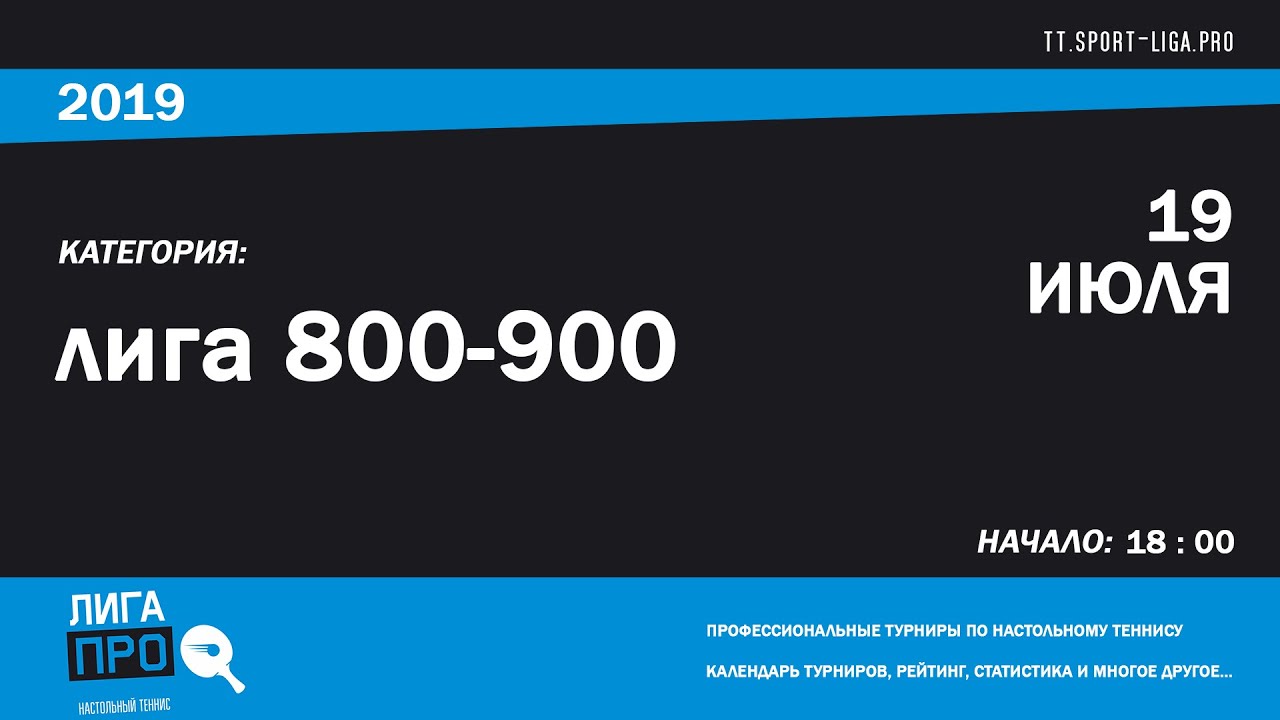 Настольный теннис. Лига Про. Турнир 19 июля 2019г. Муж. Рейтинг 800-900 promise rings
