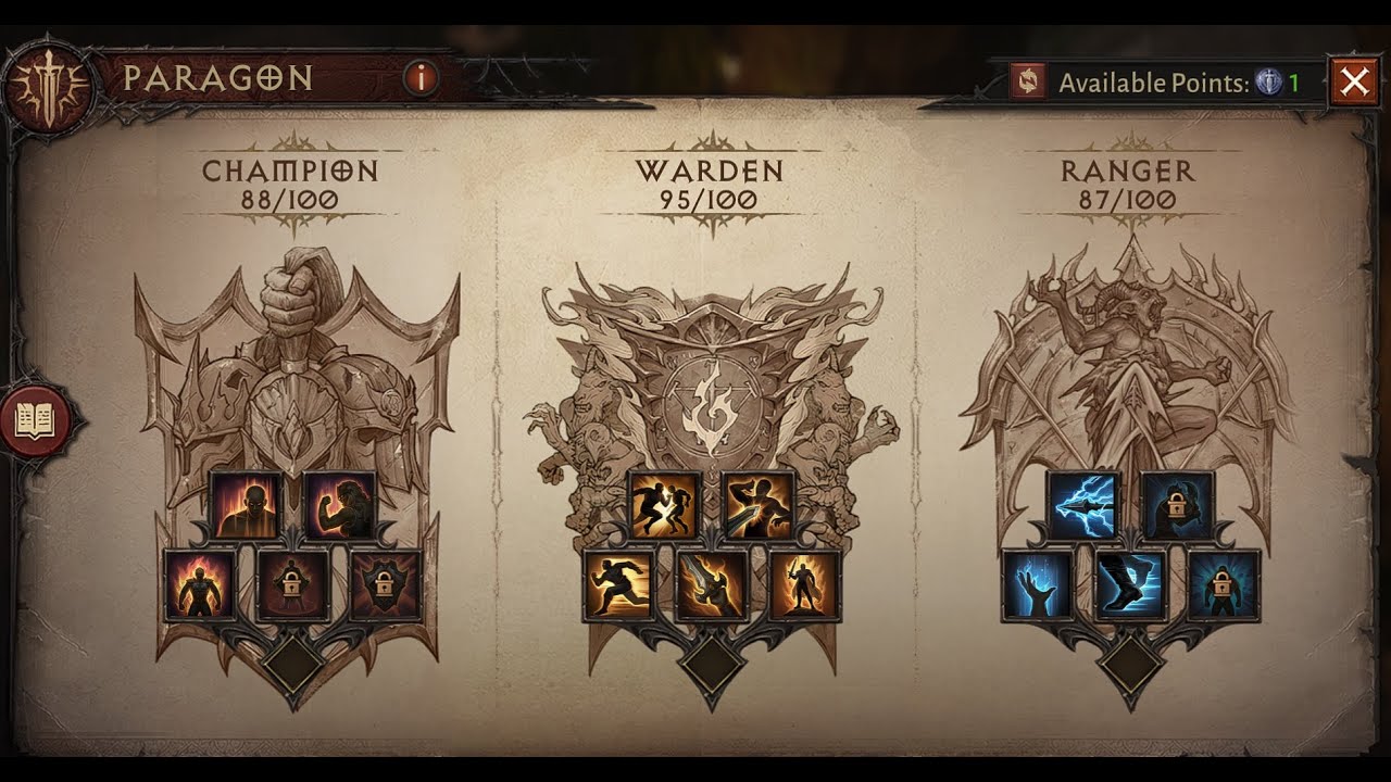 Diablo Immortal - 3 new trees (champion, warden, ranger) - YouTube