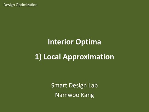 최적설계: Local Approximation
