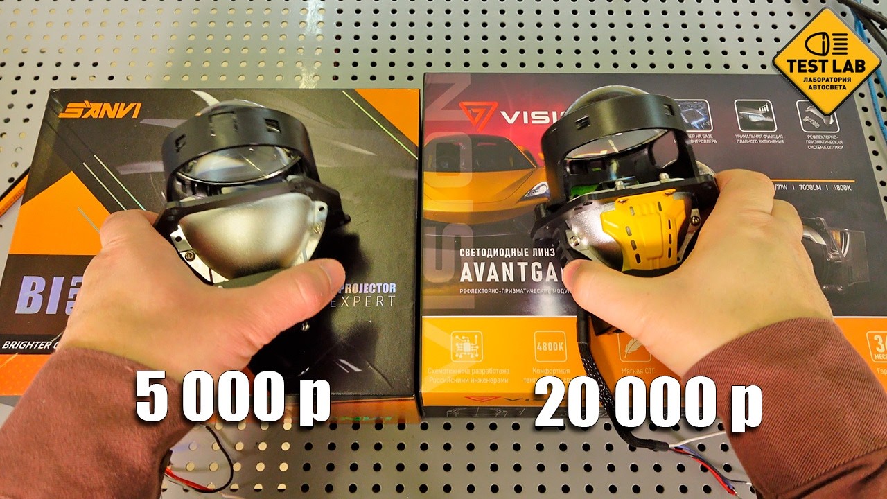 Сравниваю Bi-led линзы за 20 000 и за 5 000 рублей. Есть ли разница?