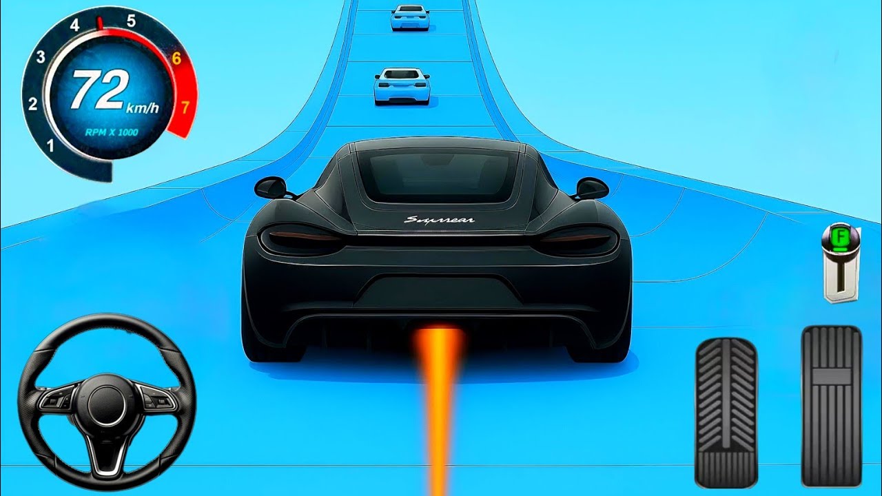 Impossible Crazy Cars Mega Ramp Car Stunts Racing Driver Master Simulator Games Android Gameplay P34