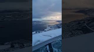 A Winterdressed Tromsø viewed from fjellheisen cable car