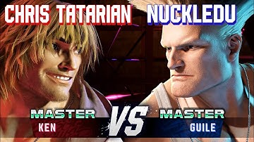 SF6 ▰ CHRIS TATARIAN (Ken) vs NUCKLEDU (Guile) ▰ High Level Gameplay