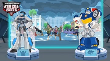 Transformers Rescue Bots: Dash 🤖CHASE & QUICKSHADOW AVOID meteor showers!