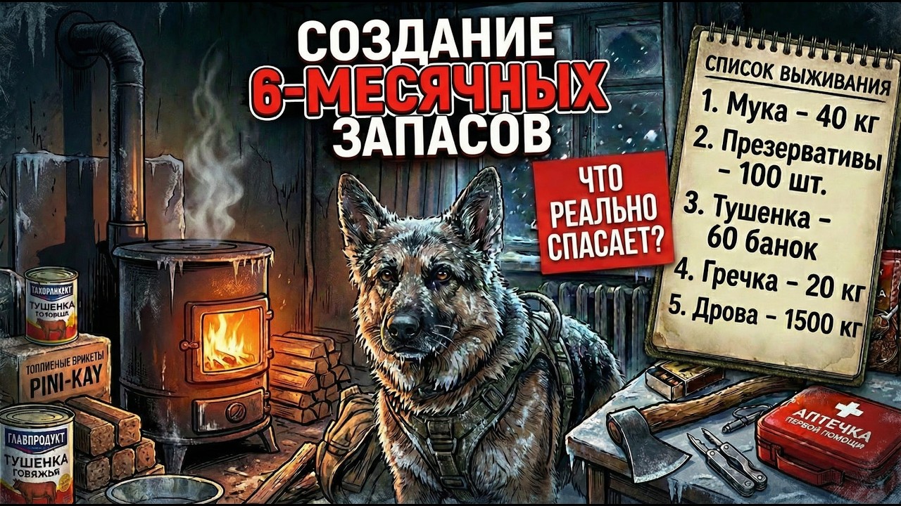 Автономное выживание. Запасы на 6 месяцев