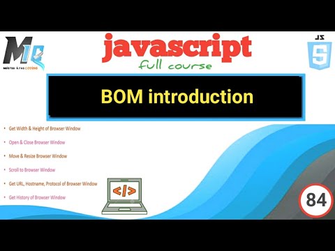 BOM introduction in javascript // Urdu Hindi tutorial beginners