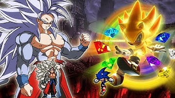 Xeno Goku V2(All Form)(New) VS Sonic Chaos OP(All Form) in Jump Force Mugen