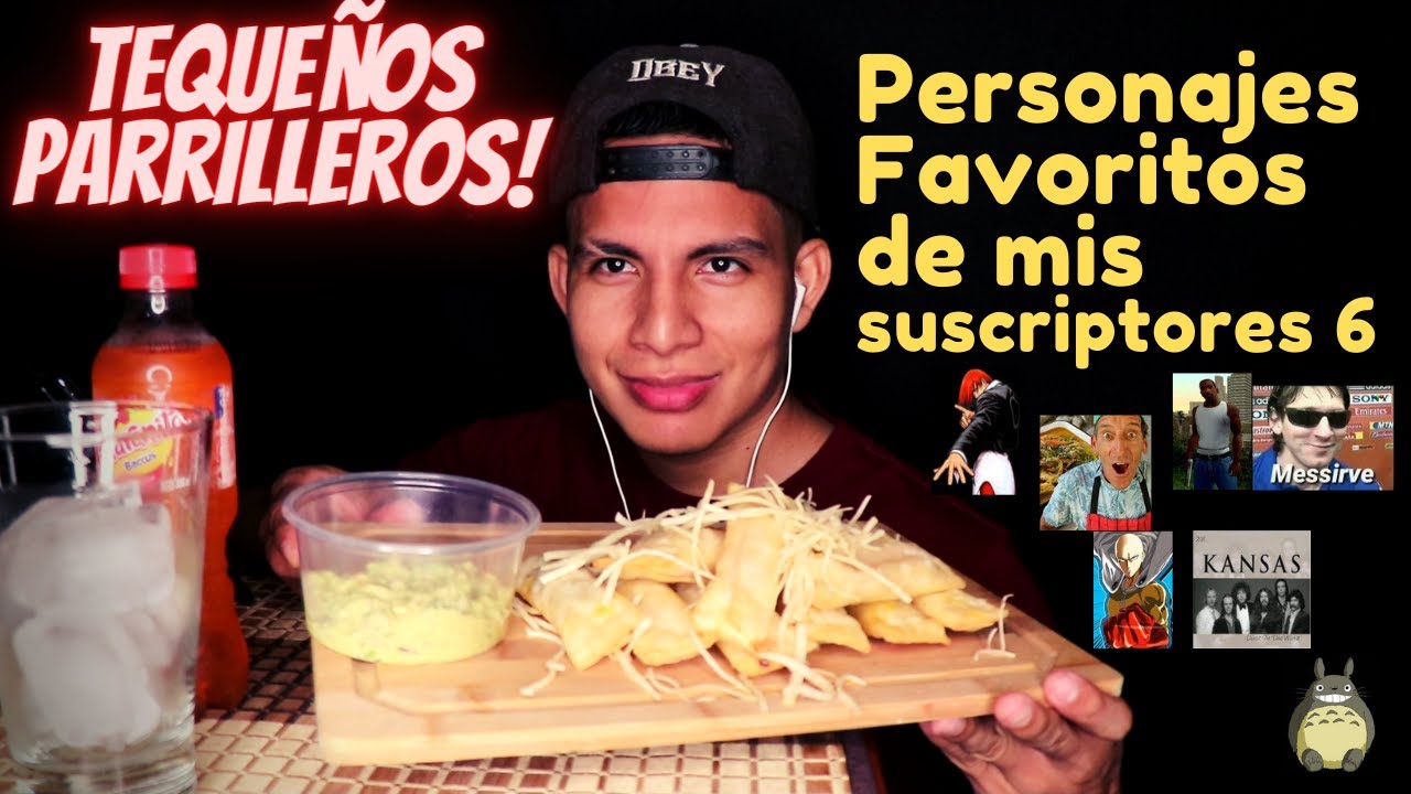 ASMR Comiendo Tequeños Parrilleros- Personajes de mis suscriptores 6- ASMR Perú.