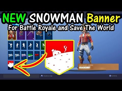How To Get The Snowman Banner Frostnite Weekly Challenge 2