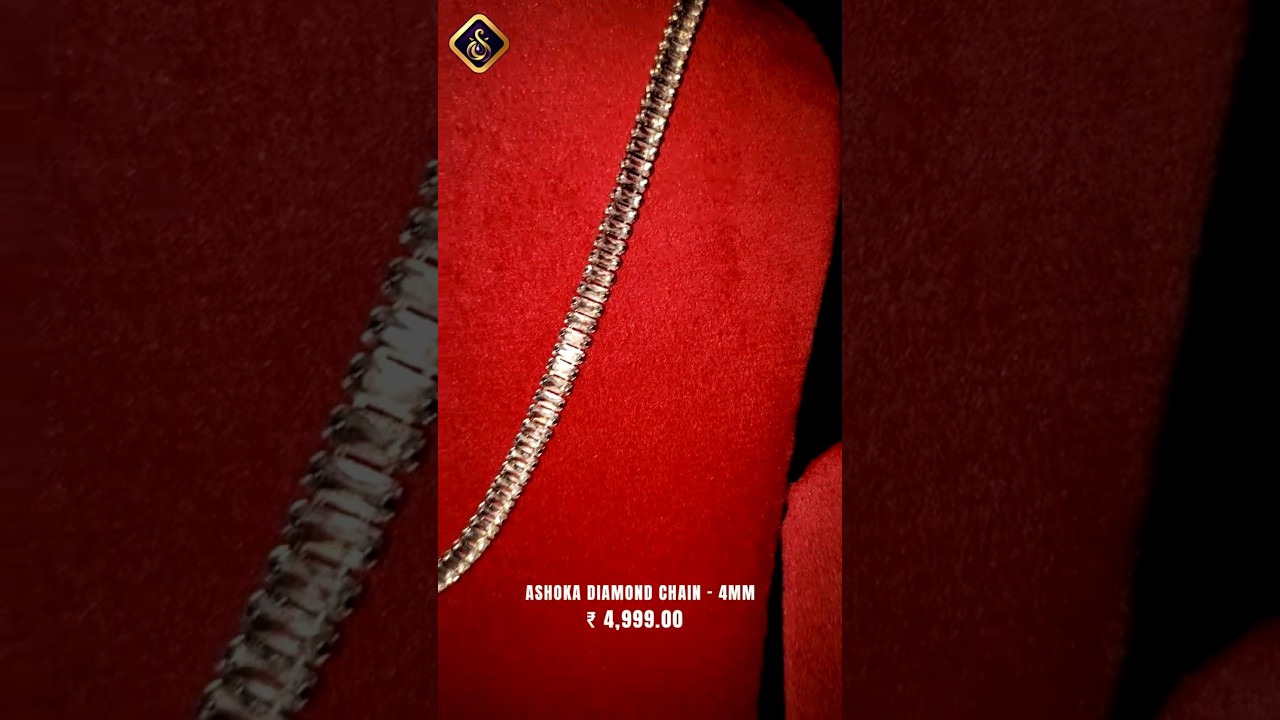 Ashoka Diamond Chain in White Gold - 4mm Anti-Tarnish - ₹ 4,999.00 