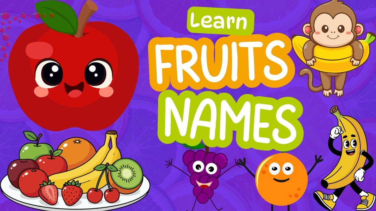 Fruits Names for Kids | Learn Fruits in a Fun Way 🍎
