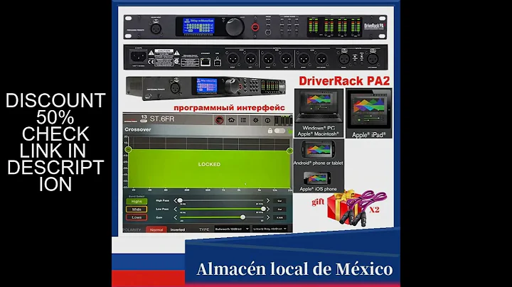 Loudspeaker Management System 2 In 6 Out DriveRack PA2 DSP Digital Processor Professional Sound Syst