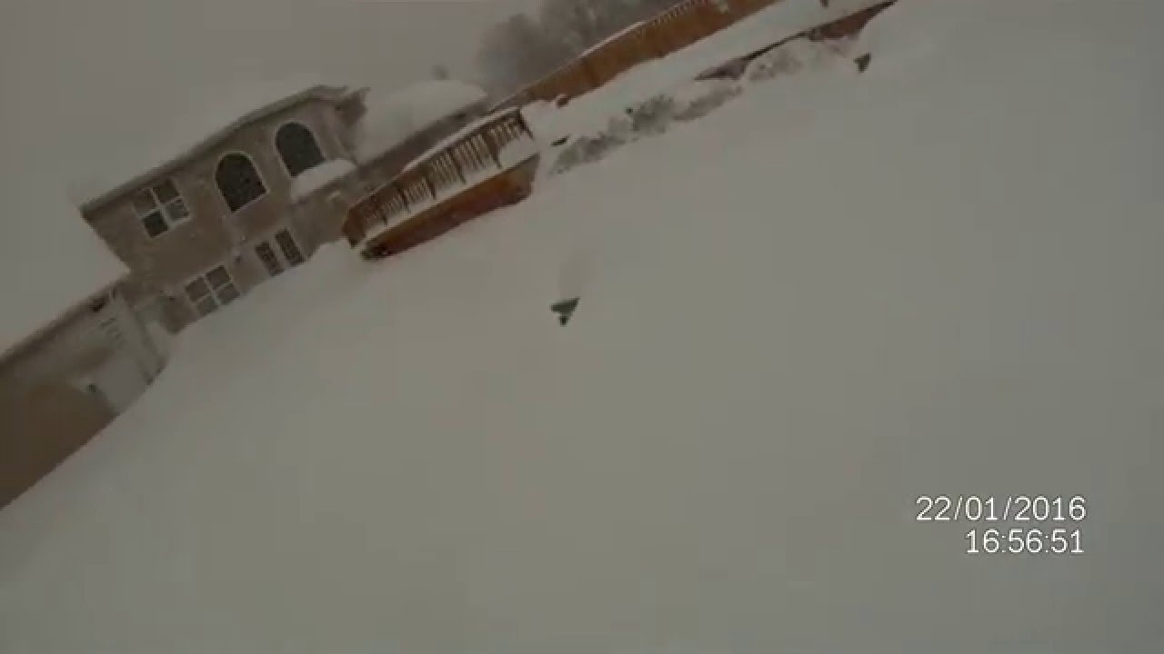 Sterling VA Snowzilla 2016 FauxPro toss - YouTube