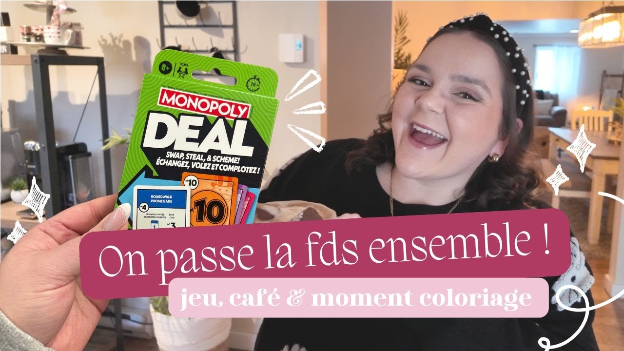 VLOG #741 : Une autre fin de semaine avec moi - nouveau jeu, café du moment & coloriage! ❤️