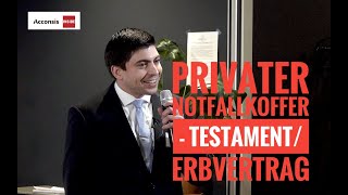 Testament Erbvertrag Was Gehört In Den Privaten Notfallkoffer?