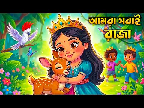 আমরা সবাই রাজা 👑 | Amra Sobai Raja | Bangla Kids Song | Shishu Vubon |  Rabindranath Tagore