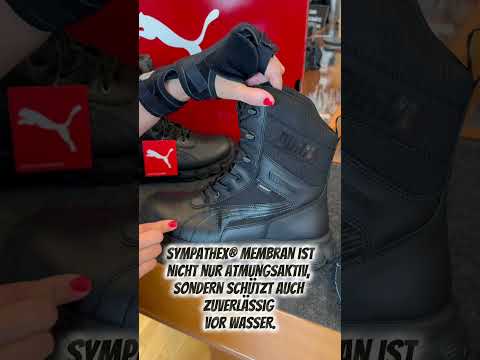 PUMA combat boots 8 Commando V.1 O6 FO SR Leather / Ballistic Nylon video