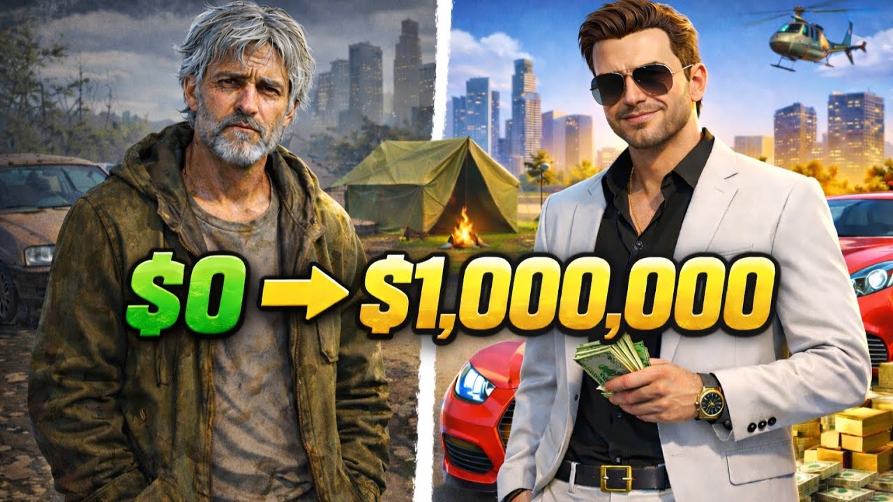 Homeless to Millionaire With $0 in GTA 5 RP! - YouTube