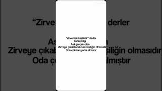 Zirve Tek Kişilik Tirvderler Yanlış Bilgi