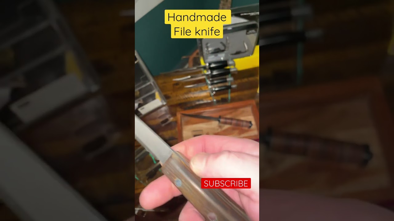 Handmade full tang file knife! Walnut handles, Nicholson file. Thank you tristan!