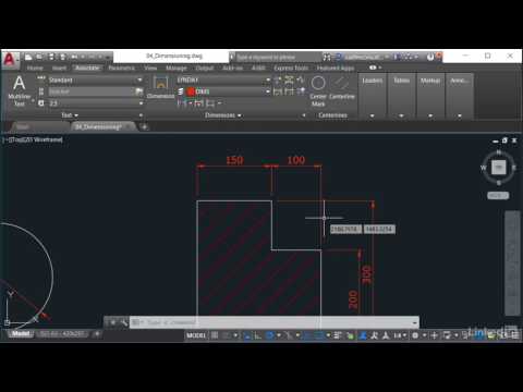 AutoCAD Tutorial - DIMSPACE and DIMBREAK