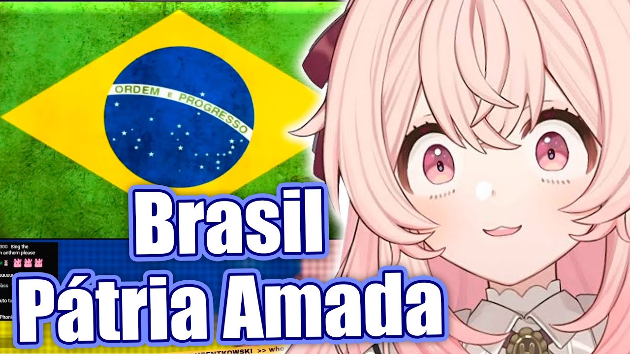 Ela cantou o Hino Brasileiro...