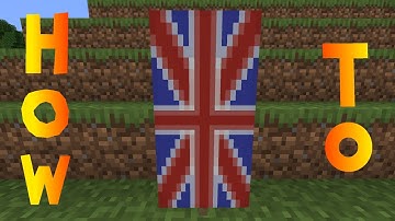 Minecraft: How to Make a Union Jack Banner - Tutorial