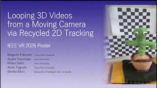 IEEE VR 2026 Poster - Looping 3D Videos from a Moving Camera via Recycled 2D Tracking