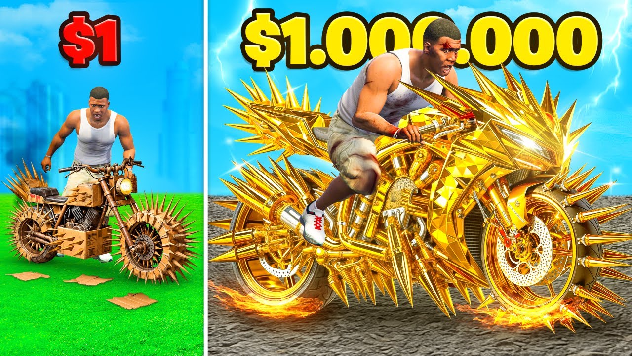 MOTO PINCHO de 1$ vs 1.000.000$ en GTA 5