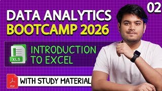 Data Analytics Bootcamp | Part 02 | Introduction to Excel | Data Analytics Full Course 2025