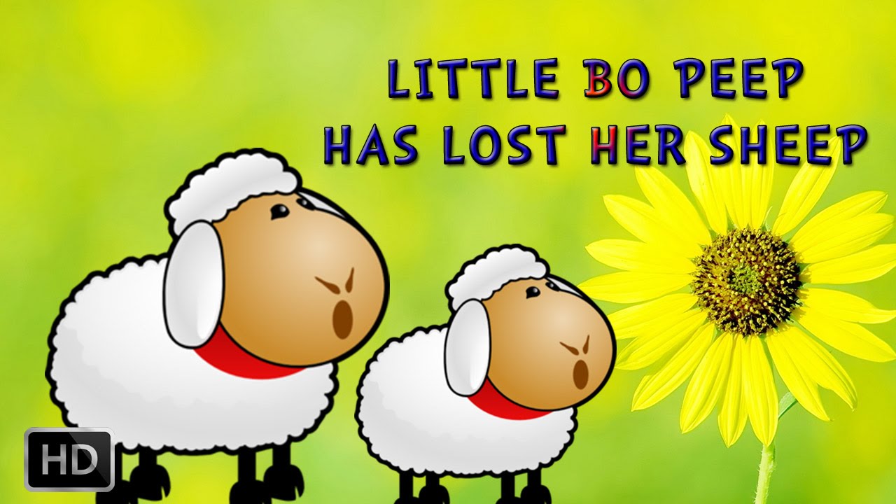LITTLE BO PEEP HAS LOST HER SHEEP - NURSERY RHYMES - BABY SONGS - KIDS SONGS