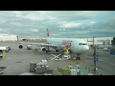 Swiss Airbus A340-300 | Zurich to London Heathrow *FULL FLIGHT*