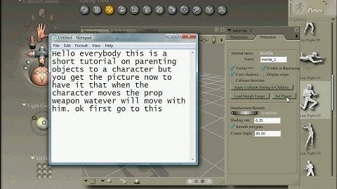 Creating a parenting prop in Poser 7