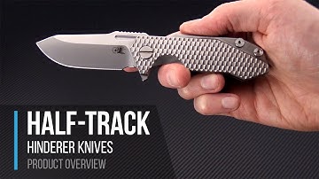Hinderer Knives Half-Track EDC Titanium Frame Lock Flipper Overview
