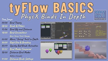 15 - tyFlow PhysX Binds Operator Explained - Part 01