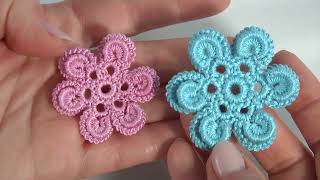 Popular And Easy! How To Crochet Glamorous Flower Diy Tutorial/irish Lace Technique, Decor, Freeform