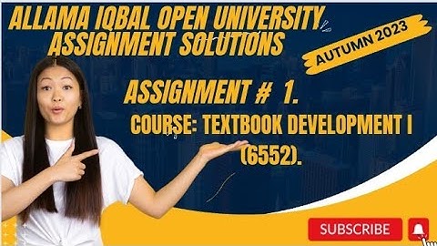 code 6552|AIOU SOLVED ASSIGNMENT#1|Aiou|Autumn 2023|Textbook development II |M.A, M.ed|#2023