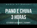 3 Horas Louvores Instrumental Com Barulho da Chuva Forte e Grilos Ler A Bíblia, Dormir, Tranquilizar