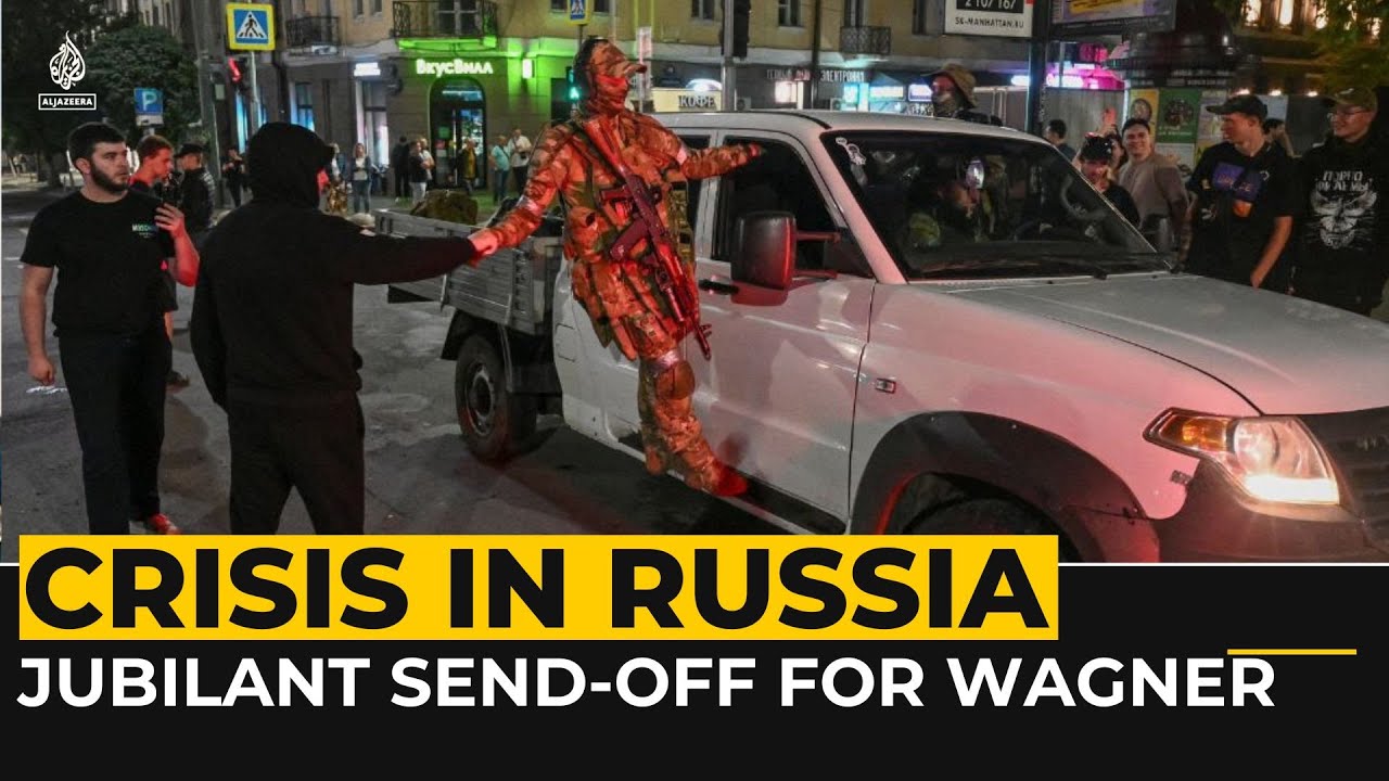 Russia: Wagner fighters in celebratory mood despite failed mutiny