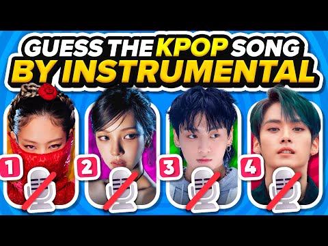 GUESS THE KPOP SONG BUT WITHOUT VOICE 🎙️🚫 Kpop Instrumental Quiz | Kpop Game