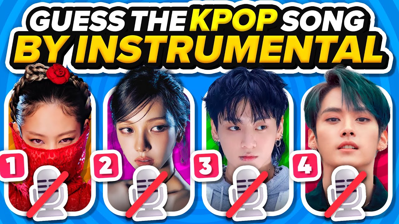 GUESS THE KPOP SONG BUT WITHOUT VOICE  Kpop Instrumental Quiz  Kpop Game
