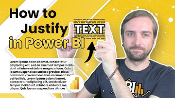 Justify ⏹text in Power BI or align it left ⬅, right ➡ and centered using HTML