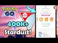 Use this strategy to get 400k stardust during go battle weekend in pokmon go