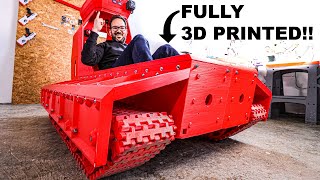 GIANT 3D PRINTED TANK GETS A TURRET (from scratch)