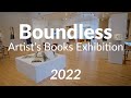 Boundless  artists books exhibition 2022  bima