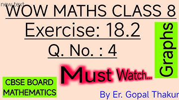 Wow Maths Class 8 Chapter 18 Exercise 18.2 | Wow Maths Class 8 Exercise 18.2 Question Number 4