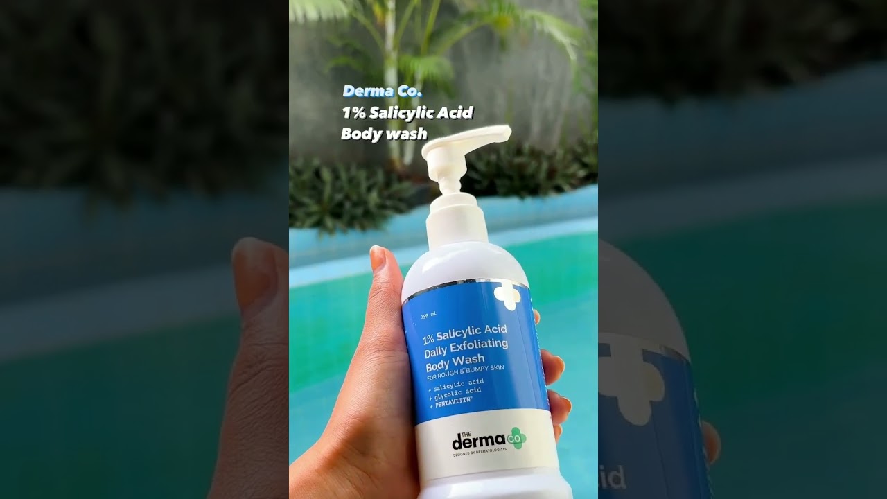 Perfect solution for body acne. Using the Derma Co. 1% Salicylic Acid Body Wash