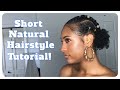 Recreating A Hairstyle from Pinterest! | How To | Curls | Short Natural Type 4 Hair | ChereaVS