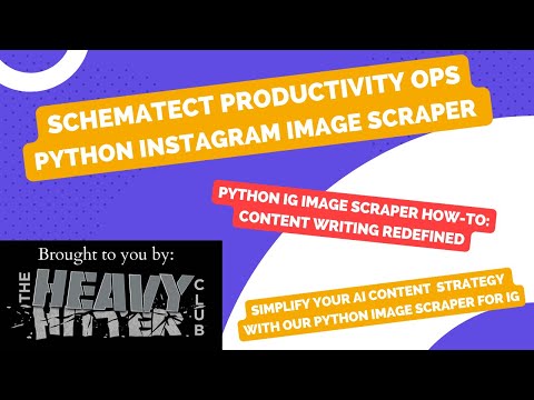 Schematect Productivity Ops - Instagram Image Scraper